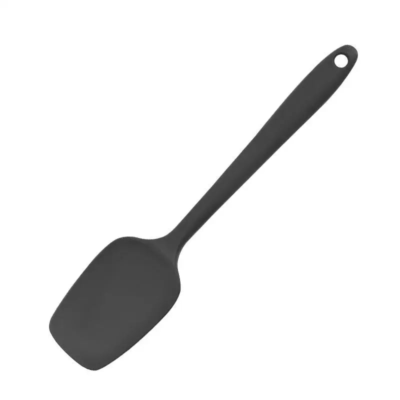Multicolor Food Grade Non Stick Butter Cooking Silicone Spatula Qme Black