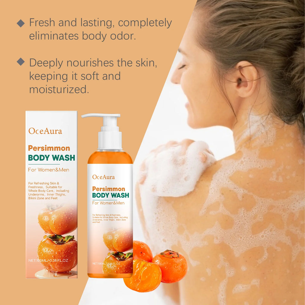 Oceaura Persimmon Body Wash Full Use Long-lasting Odor Eliminating Qme