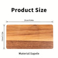 Wooden Serving Tray Rectangular Decorative Kitchen Table Modern Qme ZM-YFT07