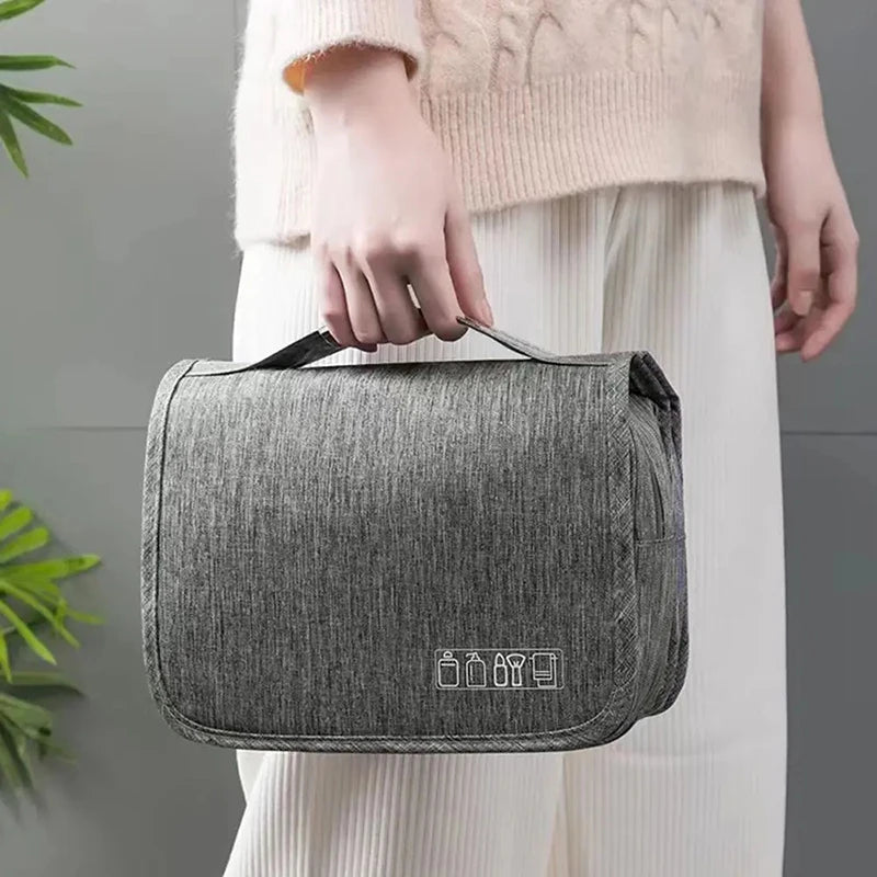 Large Capacity Washing Supplies Storage Bag Multifunction Travel Storage Handbag Portable Makeup Bag Waterproof Hanging Bags Qme
