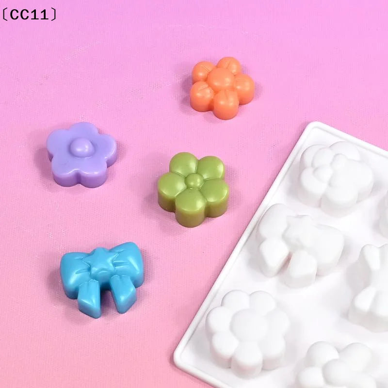18 Cell Cylindrical Concave Mousse Cake Mold Silicone Chocolate Qme