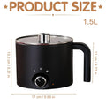 Candle Wax Melting Pot 1.5L Large Stainless Steel Electric Non-stick Candle Making Pot Melting Pitcher for Soap Candy Chocolate Qme EU Plug