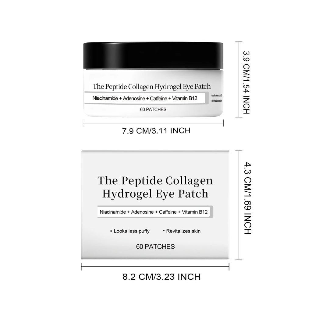 Peptide Collagen Hydrogel Eye Patch Reduce Wrinkles Dark Circles With Copper Peptide Niacinamide Firming Hydrating Gel Eye Pads Qme 60patches