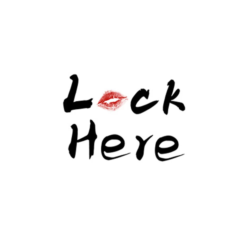 Sexy Sentence Text Temporary Sticker Waterproof Colored Chest Ankle Waist Tattoo Sticker Couple Sticker Qme