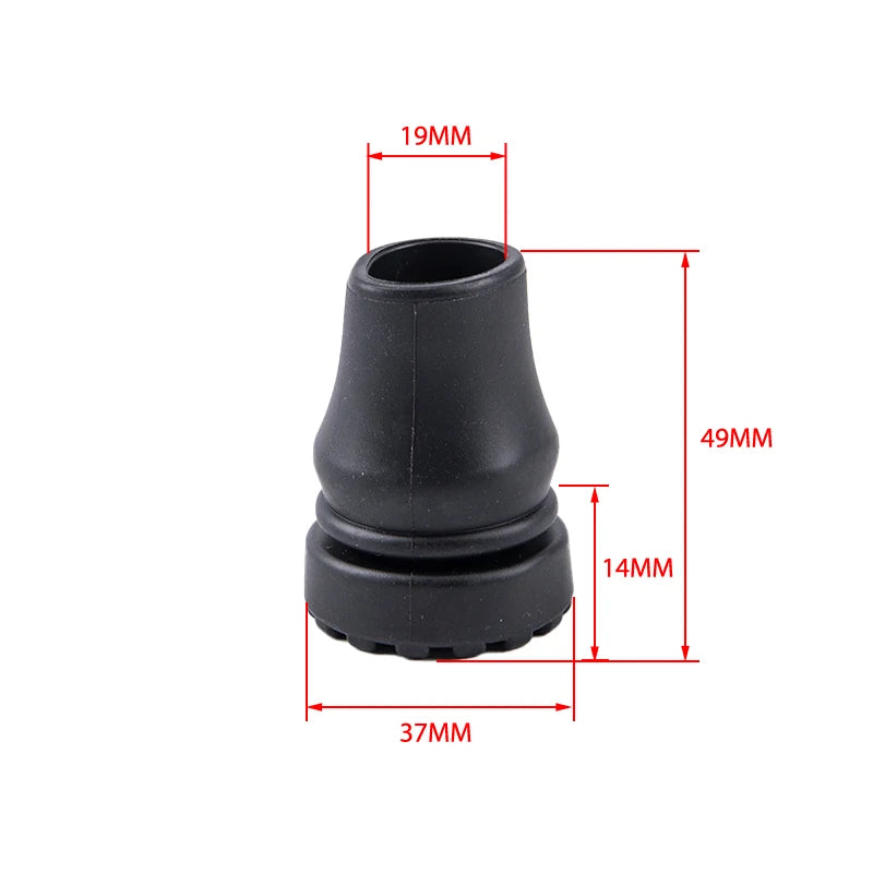 Rubber Tip Walking Sticks Crutches Non-slip Replacement Foot Mobility Qme