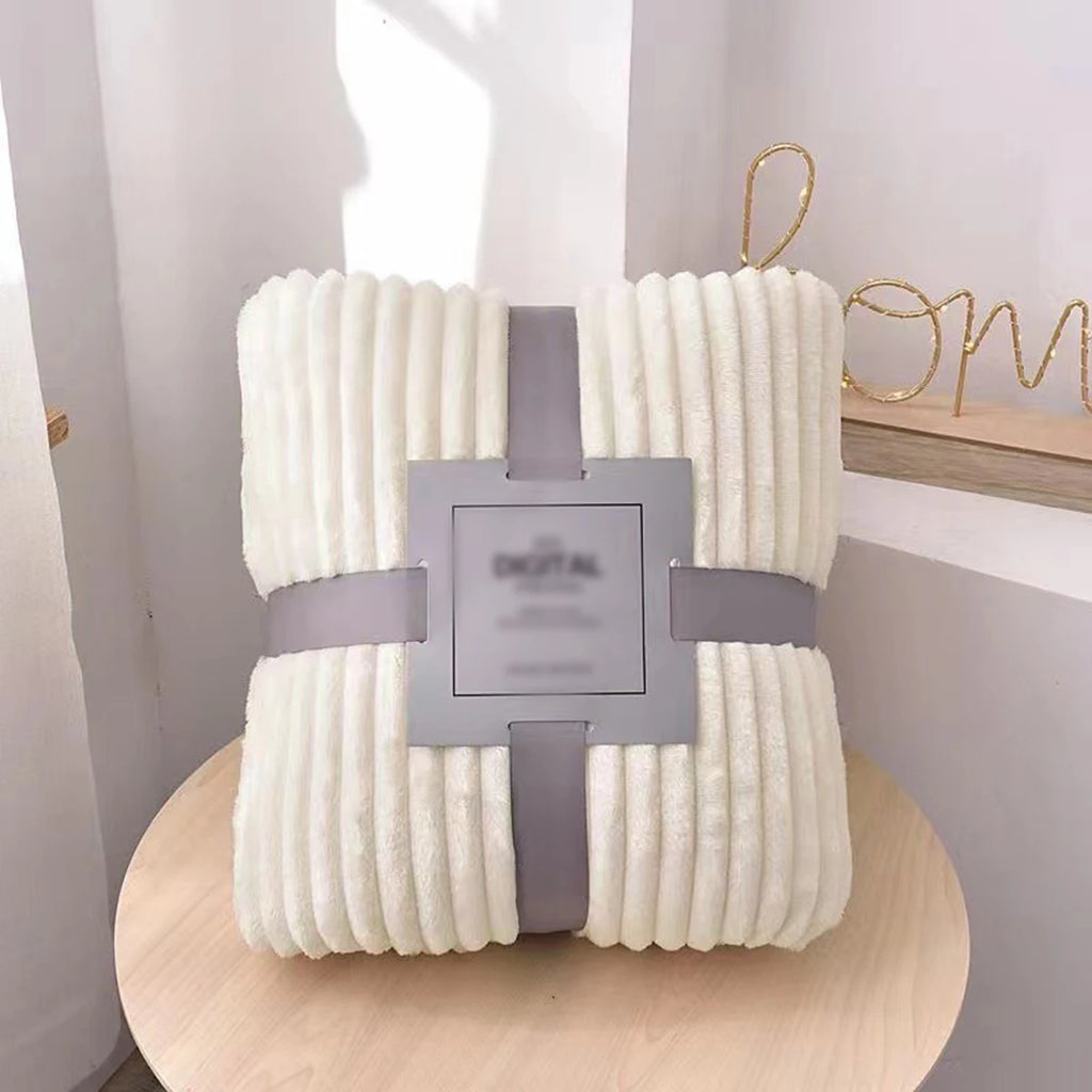 Blankets, Home Office Napping Blankets, Solid Color Blankets, Pet Blankets Qme white S