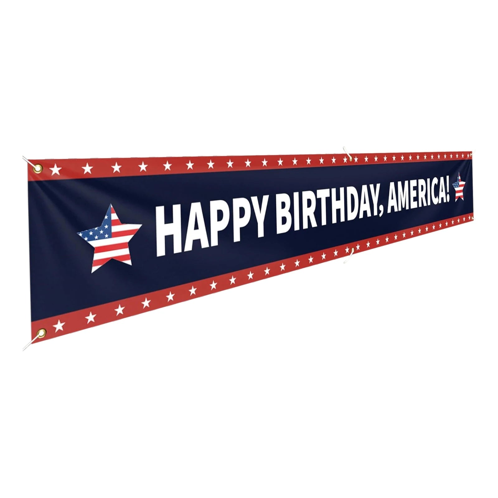 Inpedenpent Day Anniversary Celebration Banner 250th Event Party Hanging Banner for Indoor Outdoor Decoration Backgroud Props Qme J