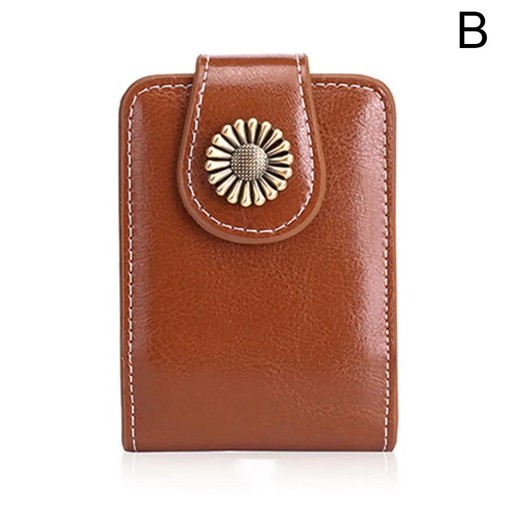 Lipstick Cosmetic Bag Mirror Portable Button Women's Makeup Storage Qme B