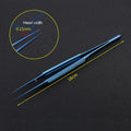 Titanium Alloy Stainless Steel Micro Tweezers Fine Line Straight Elbow Qme Brown