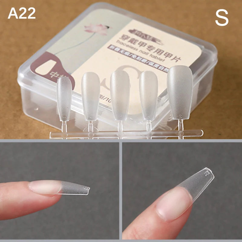 Box False Nails Press Coffin Artificial Clear Fake Nail Tips
