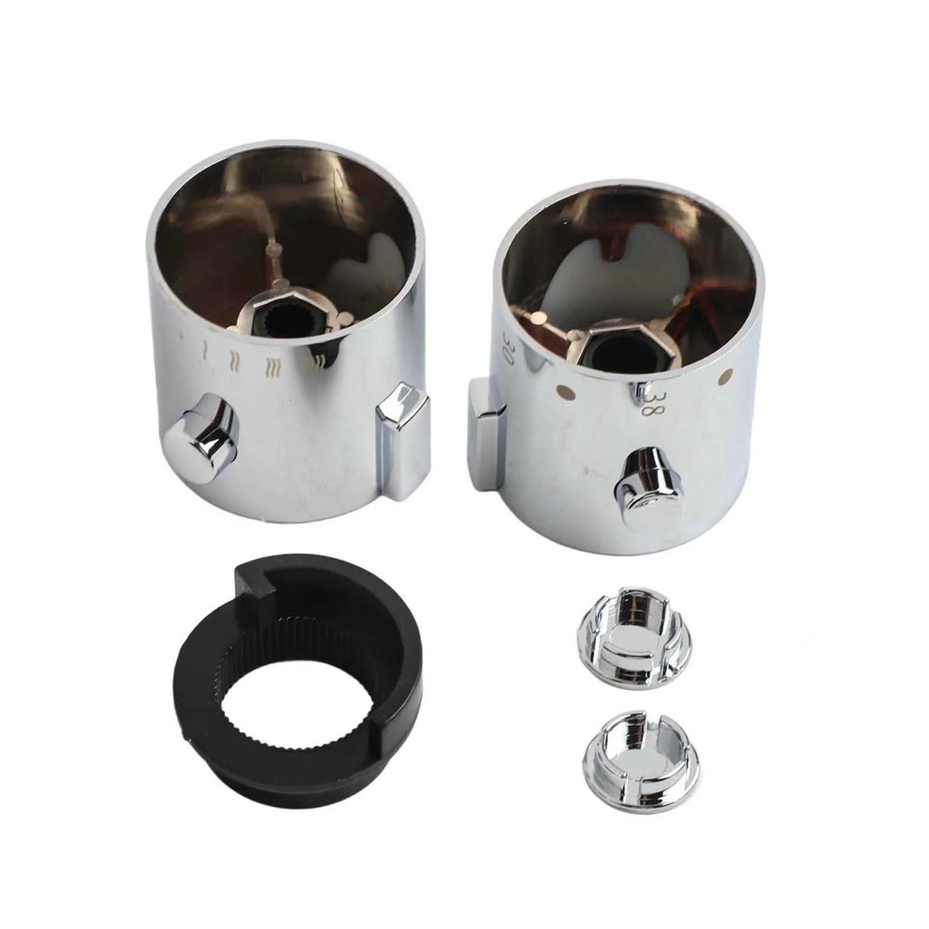 Shower Temperature Control Handle Knob Thermostatic Bath Mixer Chrome Qme