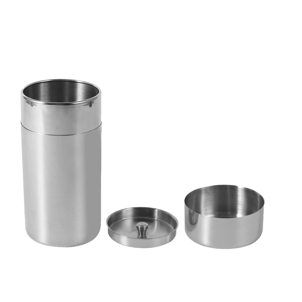 Stainless Steel Tea Tin Canister Airtight Storage Container for Tea Coffee Sugar Spice Kitchen Food Storage Jar Organizer Qme L
