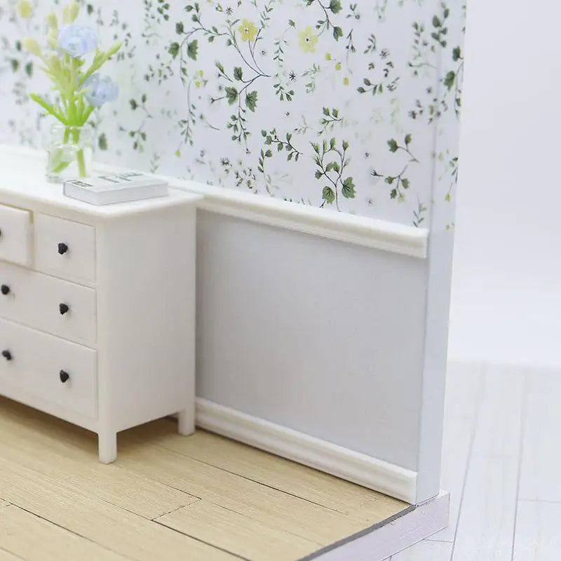 1 12 Dollhouse Miniature Skirting Line Mini Waistline Bathroom Living Qme