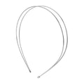 Hair Accessories Alloy Double Root Hair Bands Silver Thin Retro Gold Head Hoop Headdress Simple Metal Hair Hoop Work Qme silver