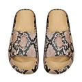 New Summer Platform Flip-Flops Handmade Flower Soft Bottom Cloud Slippers Travel Holiday Beach Lady Cute Shoes Women Slides Qme A-Black Snake 38-39
