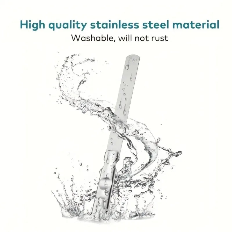 Double Sided Stainless Steel Nail Files Case Professional Reusable Qme