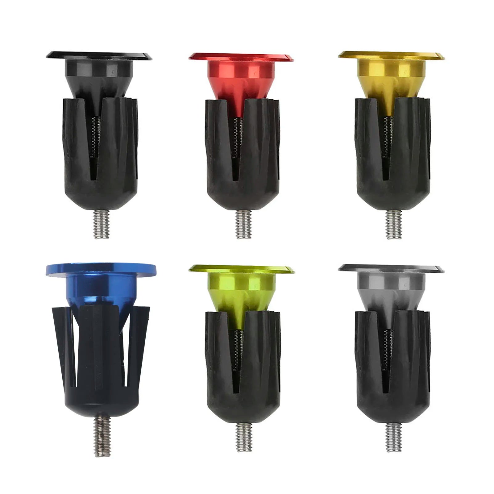 1 Pair Aluminum Alloy Bike Handlebar Handle Grip Bar End Plug Parts Bar End Plugs Handlebar Plugs Bike Bar End Plug Qme