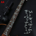 Guitar Fretboard Sticker Bass Decorative Cross Inlay Decals Stickers Qme A4