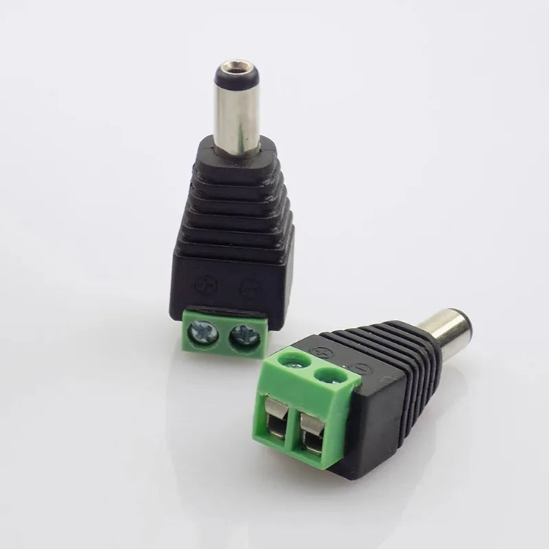 10PCS DC Power Plug/Socket 005/022B Male Female Connector 5.5-2.1/2.5/3mm Qme