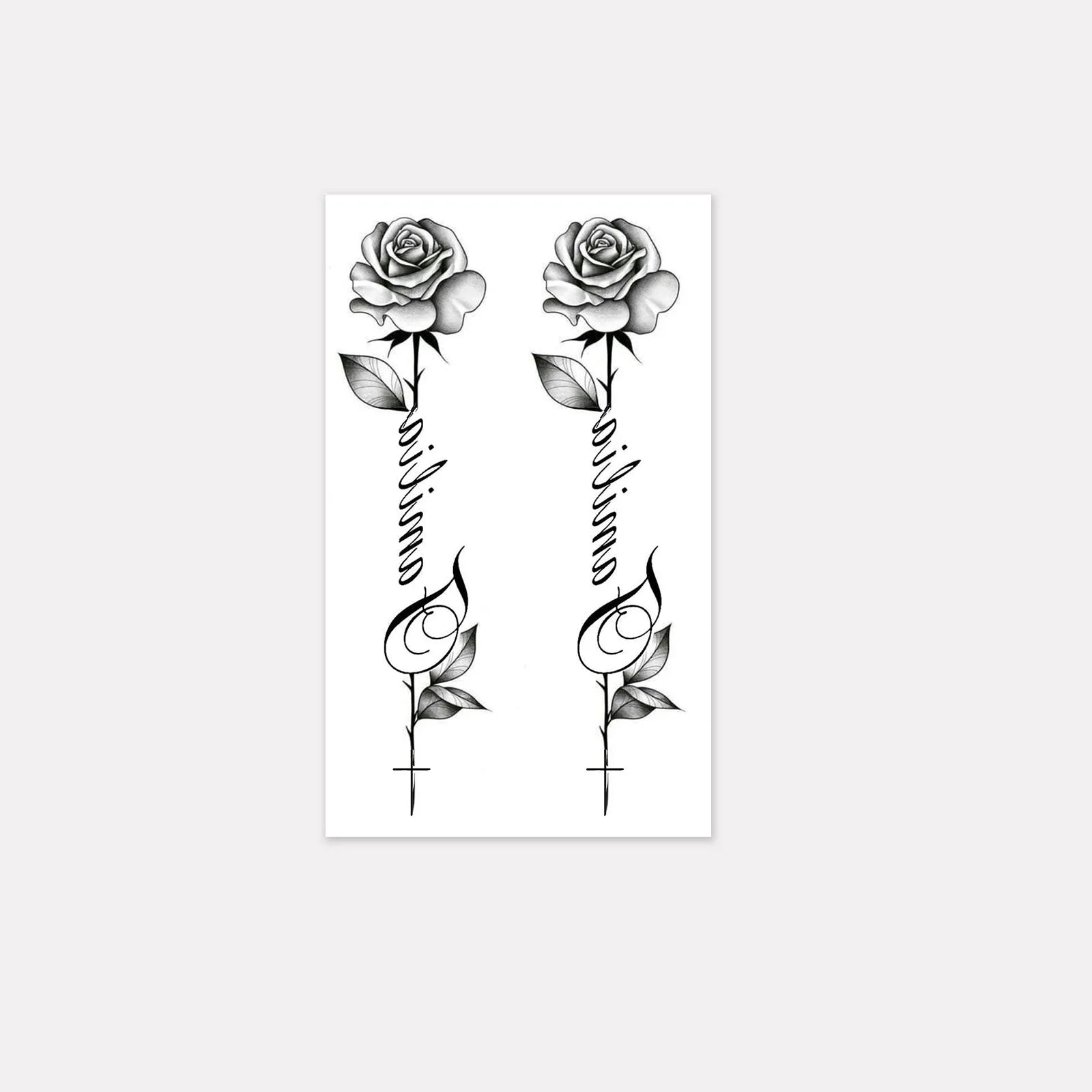 Minimalist Leaf Vine Tattoo Sticker Waterproof Long Lasting Fine Line Temporary Tattoo for Women Finger Hand Qme