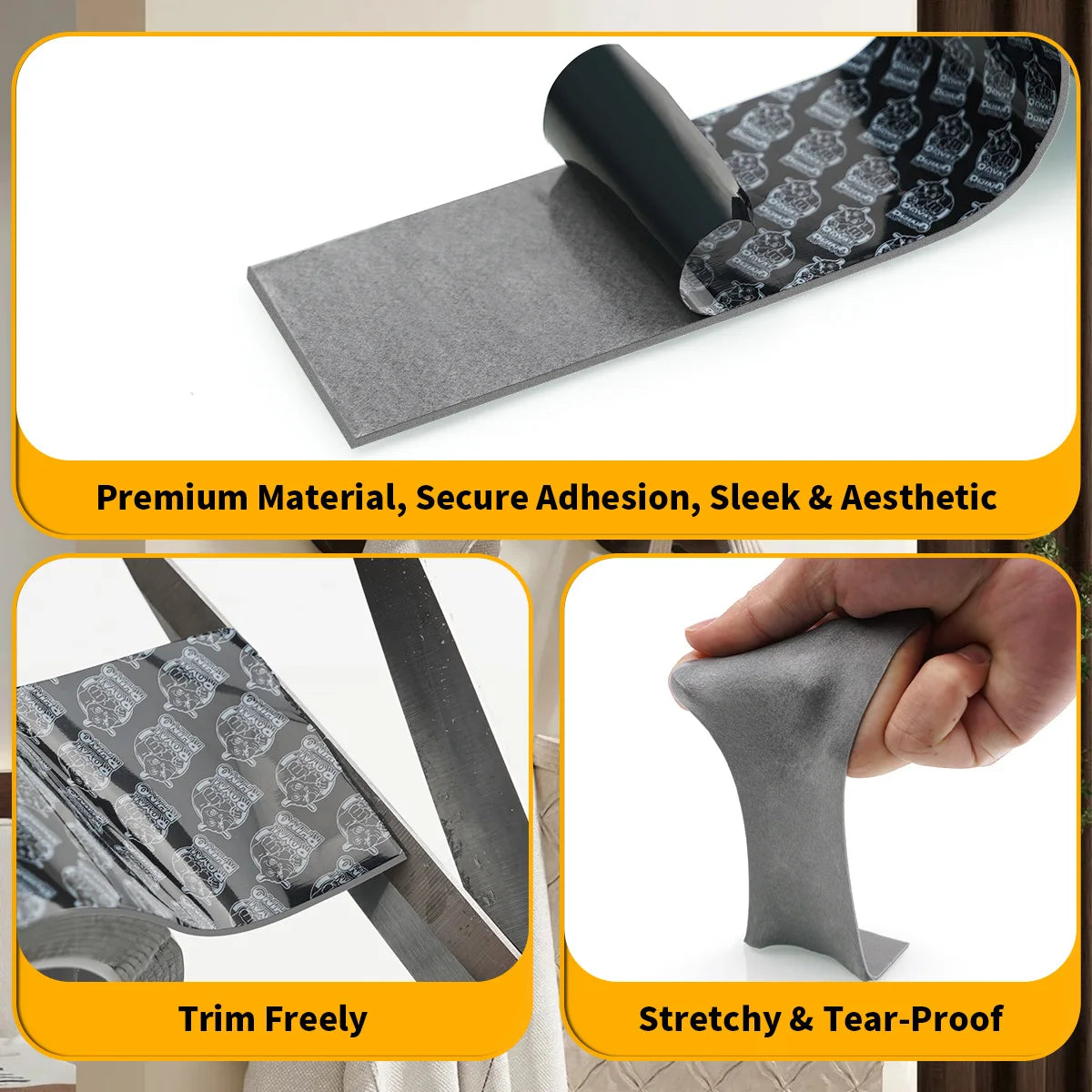 Double Sided Adhesive Tape, High Viscosity Car Fixed Adhesive, High Temperature Resistant, Waterproof No Marks,No Trace Adhesive Qme