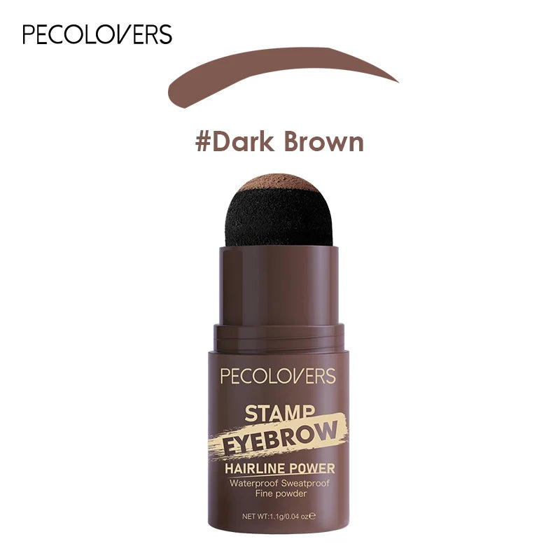 3 in 1 Eyebrow Stamp, Long-lasting Waterproof Perfect Eye Brows Stencil, Retouching The Face Hairline Contour Fine Powder Qme 01