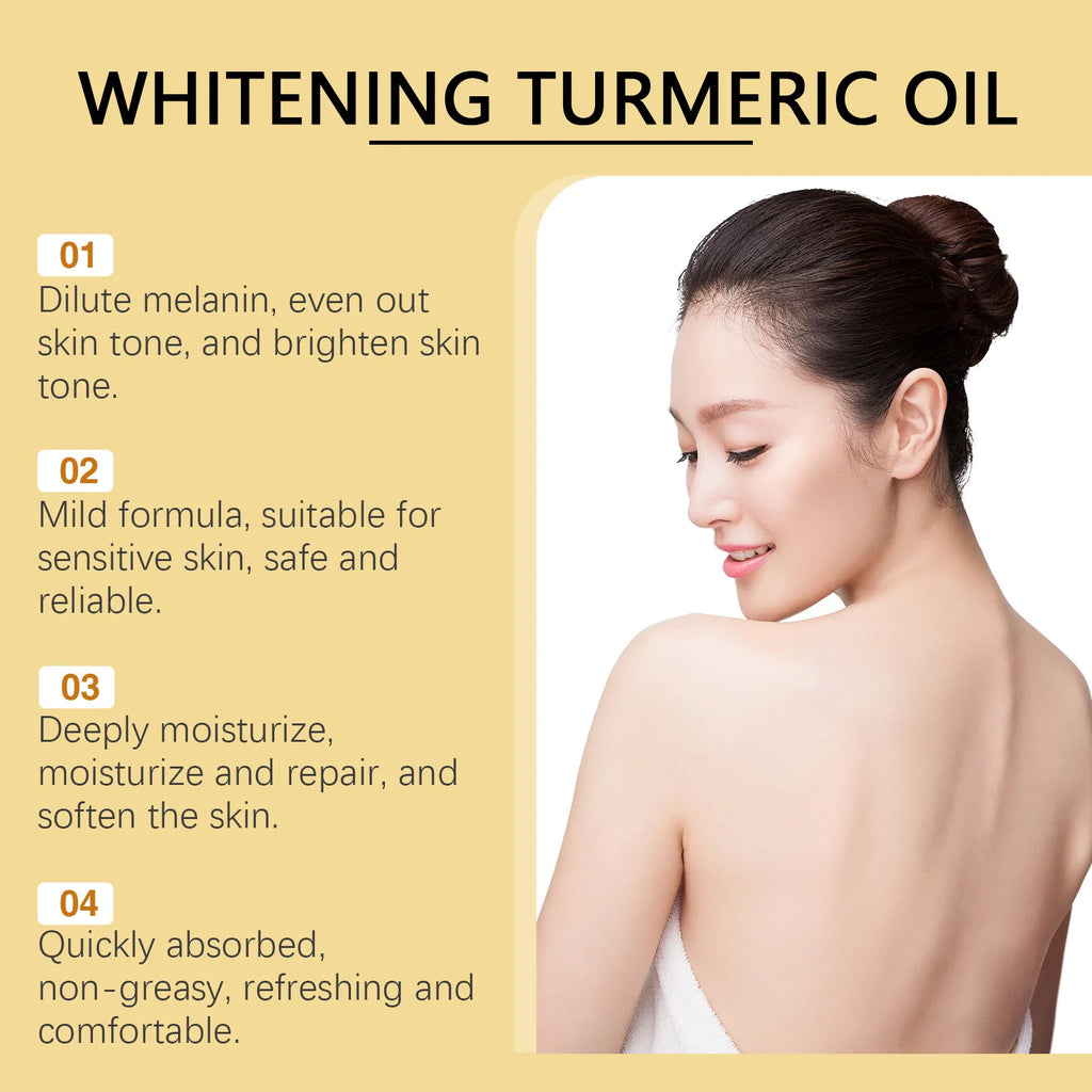 Skin Lightening Oil For Body Massage Relaxing Essential Oil Repair Dry Redness Reduce Melanin Brightening Skin Care Products Qme