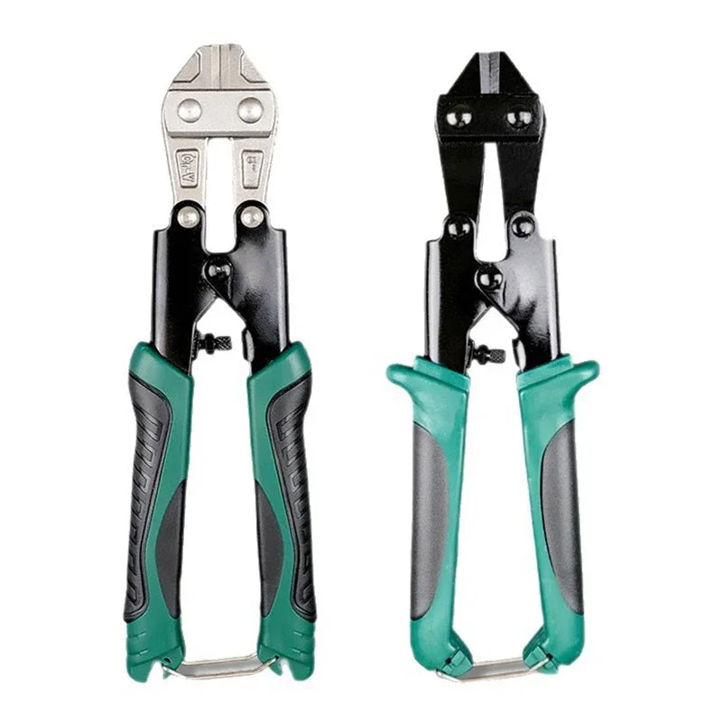 8 Inch Manganese Steel Heavy Duty Bolts Cutter Wire Rope Clamp Pliers Multi-Function Hand Tools Mini Ratchet Cable Scissors Qme