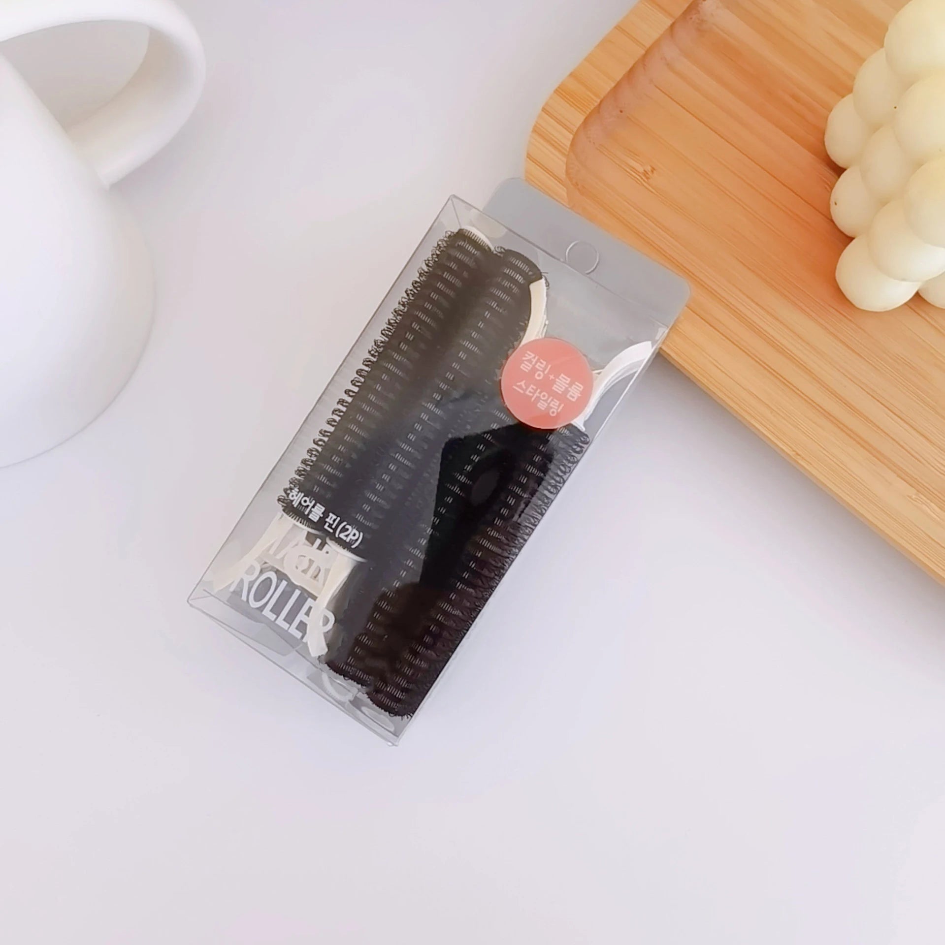 2pcs Hair Root Fluffy Clip Air Bangs Curler Self-adhesive Curling Hair Lazy Curling Tube Hair Styling Tool Hair Curler Hair Pins Qme Black 2pcs