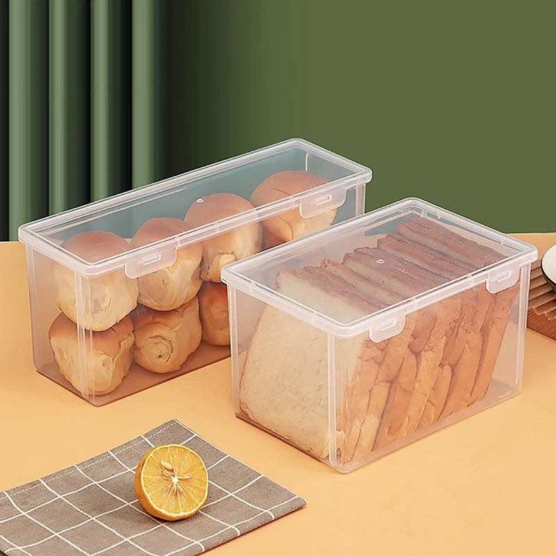 Cake Containers Airtight Box Refrigerator Clear Kitchen Bread Qme