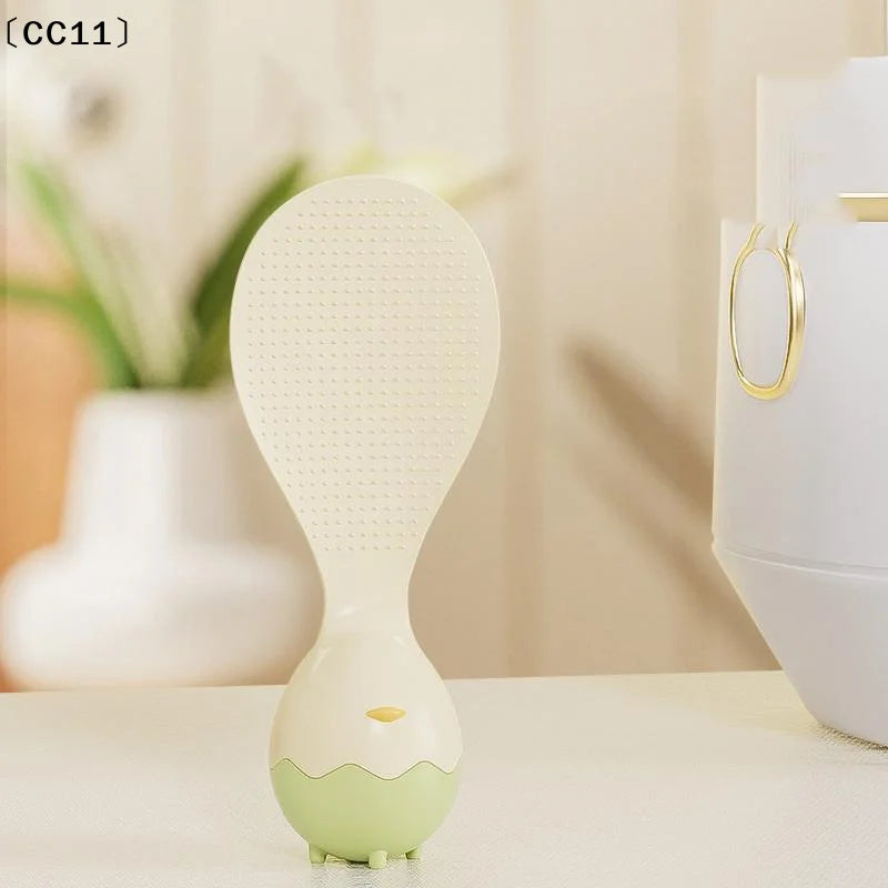 Creative Eggshell Standing Rice Spoon Household Scoop Non-stick Qme