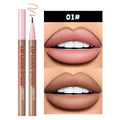 QIBEST Matte Liquid Lipliner Waterproof Lip Plumping Stain Natural Lip Liner Outline Lips Contour Pen Long Lasting Cosmetics Qme 01
