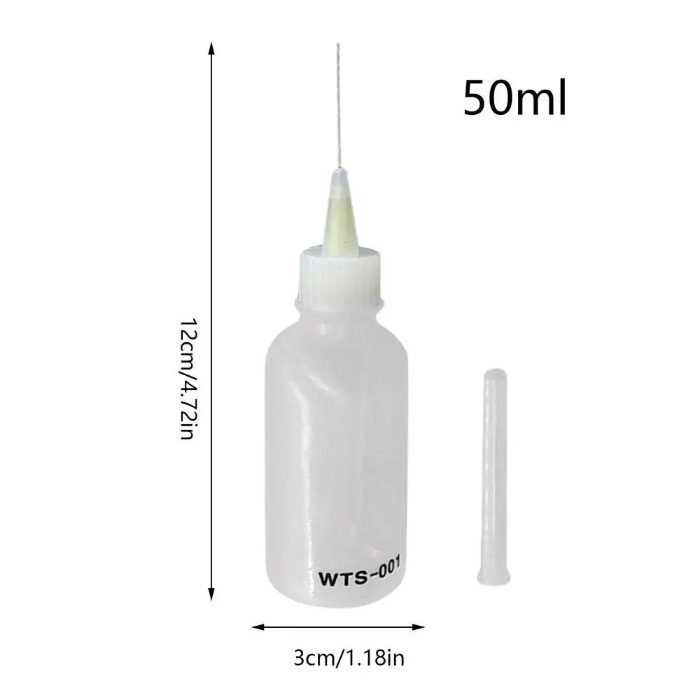 Needle Tip Applicator Bottle Needle Oiler Precision Tip Quilling Tool Squeeze Bottle Portable Leakproof Liquid Dropper Bottles Qme As Picture