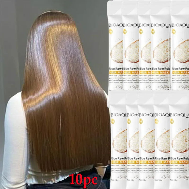 500G Magical Keratin Hair Mask 5 Seconds Repair Damaged Frizzy Hair Soft Smooth Shiny Nutrition Deep Moisturize Nourishing Hair Qme 10pc