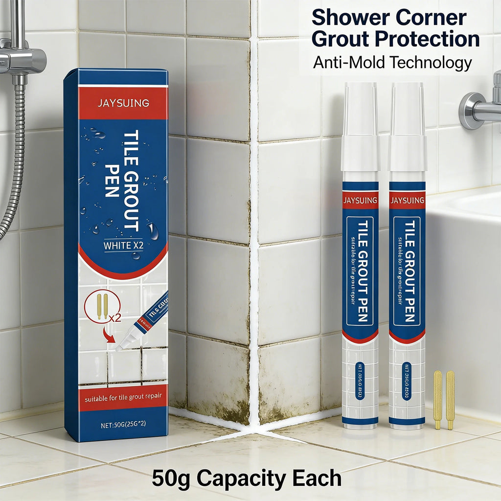 Tile Grout Pen Effectively Remove Black Sediment Covering Black Stains Waterproof Beautify Tiles Gaps White Tile Grout Paint Pen Qme