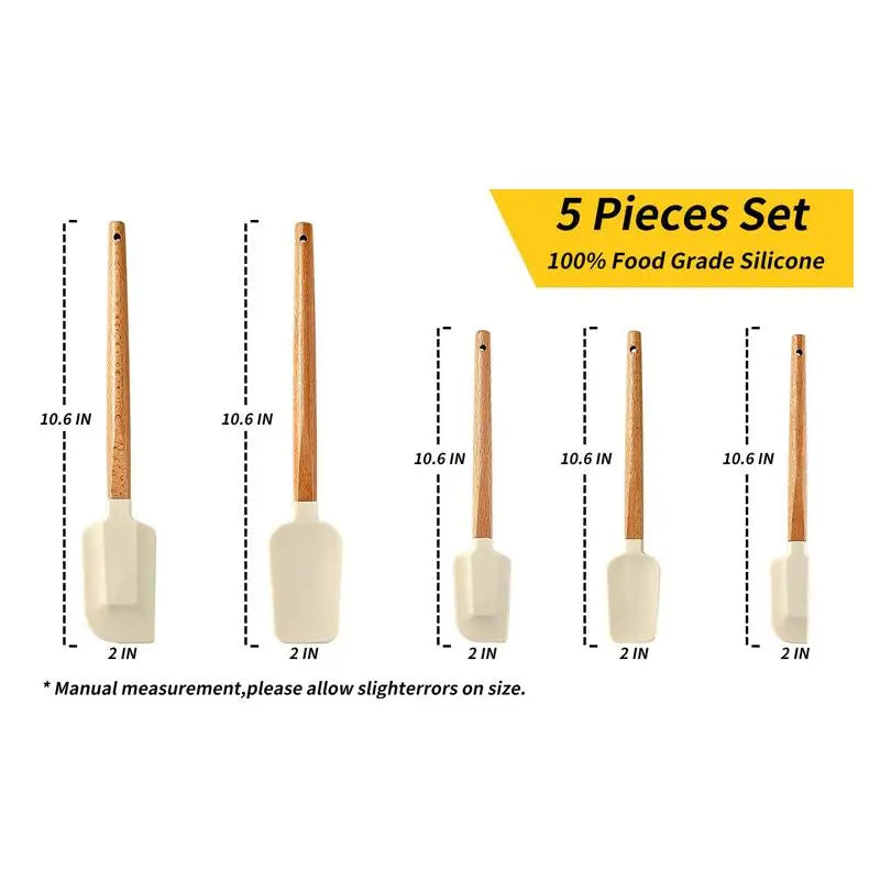 Wooden Handle Baking Pastry Scraper Blenders Non-stick Kitchen Qme