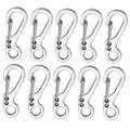 Lot Mini Carabiner Keychain Camping Gadgets EDC Survival Equipment Qme one size Silver