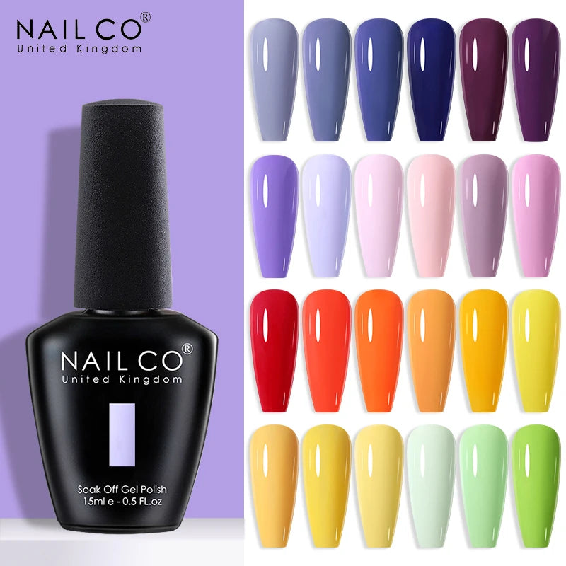 NAILCO Fresh Gel Nail Polish Nails Semi-permanent Varnish Hybrid Qme