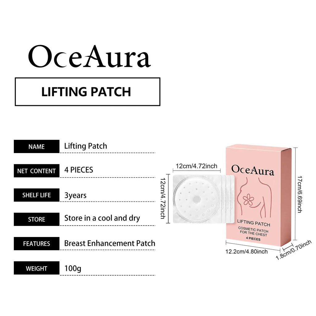 OceAura Chest Lifting Patch Deep Nourishing Skin Elasticity Enhancing Sagging Reducing Plumping Gentle Breast Firming Stickers Qme