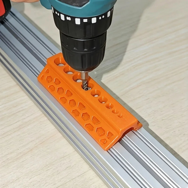 15mm ten hole drilling guide, auxiliary drill bit fixation, firmly fixed on PVC pipe, precise drilling to prevent drilling slipp Qme