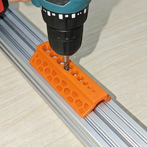 15mm ten hole drilling guide, auxiliary drill bit fixation, firmly fixed on PVC pipe, precise drilling to prevent drilling slipp Qme