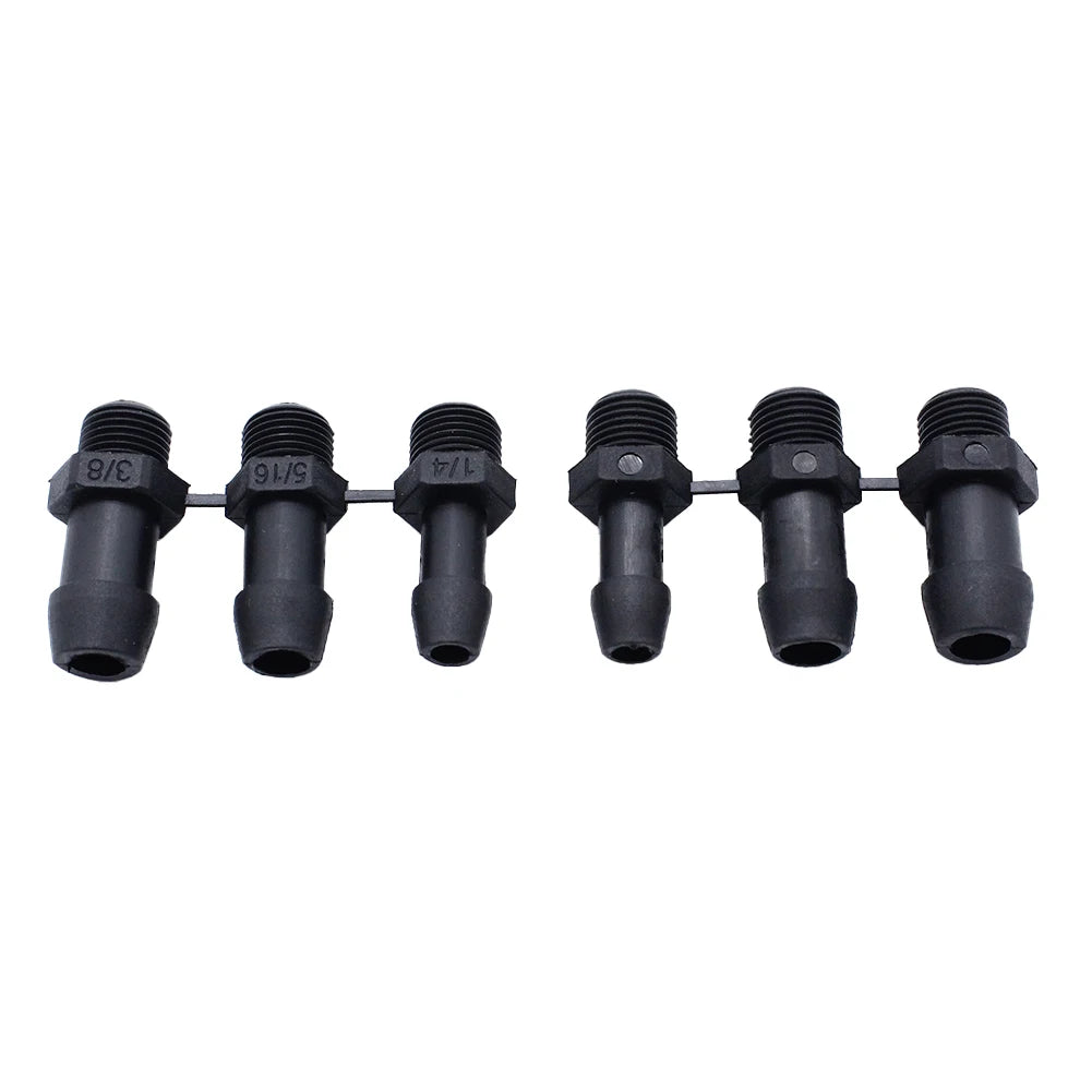 Car Fuel Filter with 6 Hoses Reusable Inline Fuel Filter Replacement Fuel Filter for Universal 3/8in 1/4in 5/16in Fittings Qme
