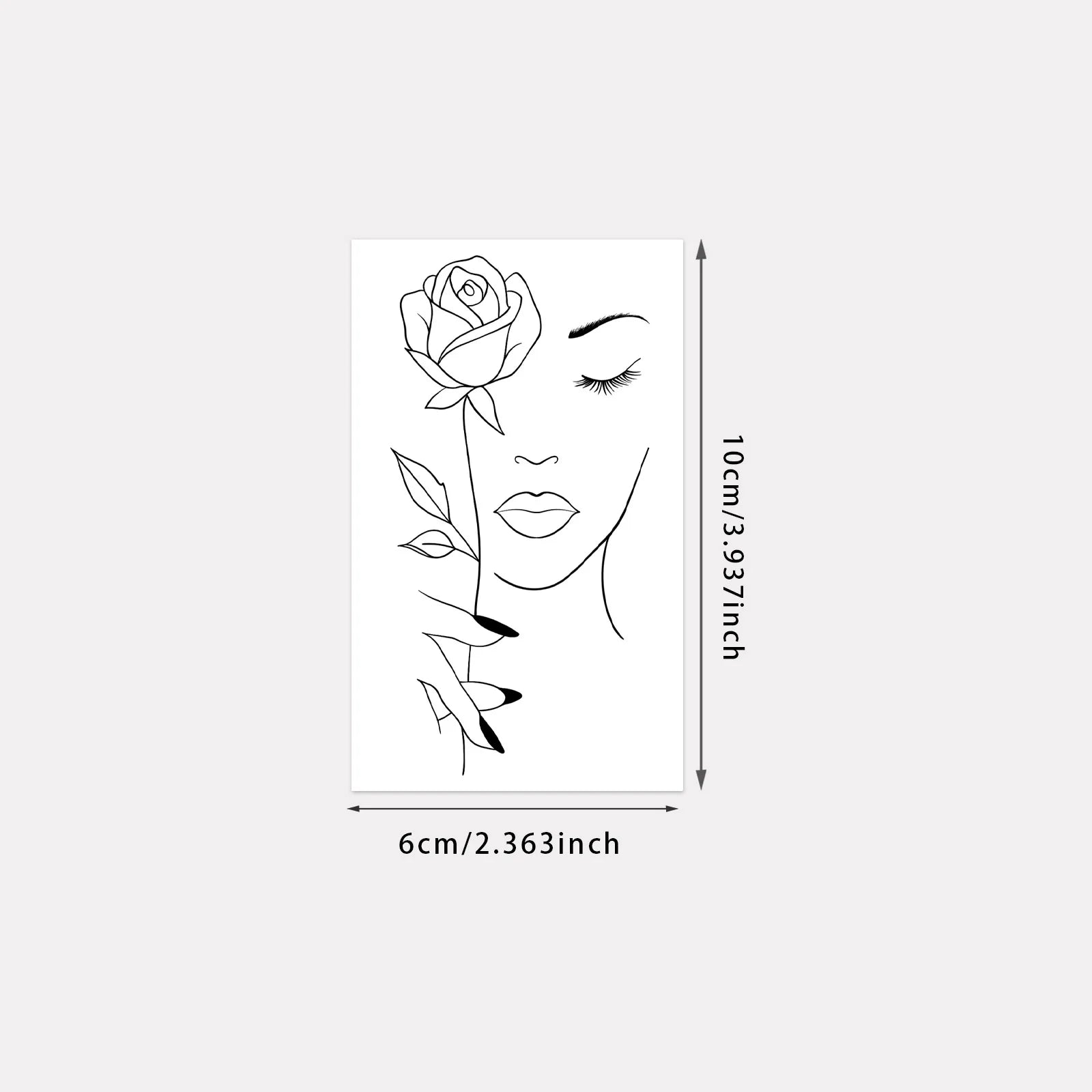 Minimalist Leaf Vine Tattoo Sticker Waterproof Long Lasting Fine Line Temporary Tattoo for Women Finger Hand Qme LX-1028