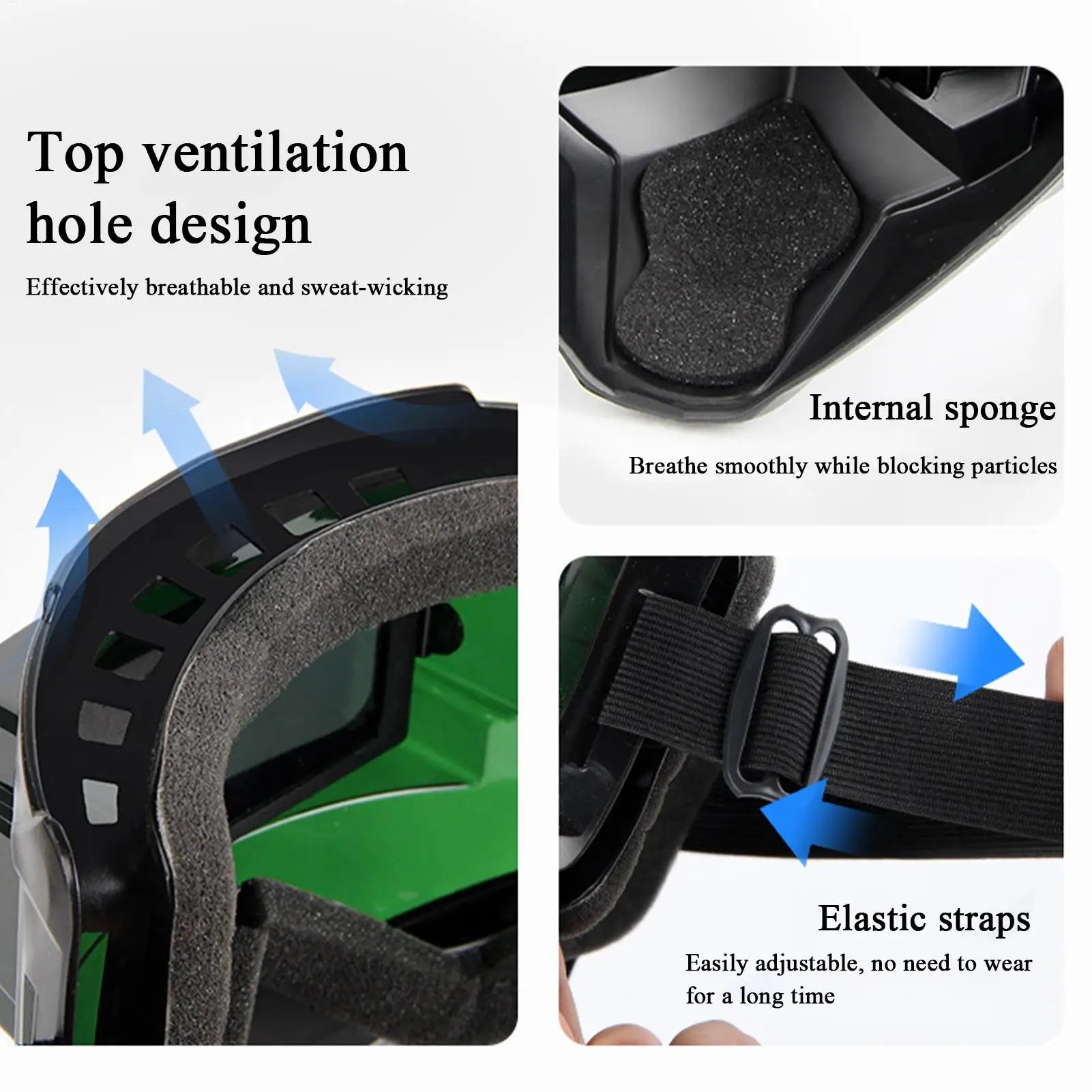Welder Helmet Auto Darkening Detachable Welding Protector Soldering Protective Hood Welder Face Protector for Metal Processing Qme