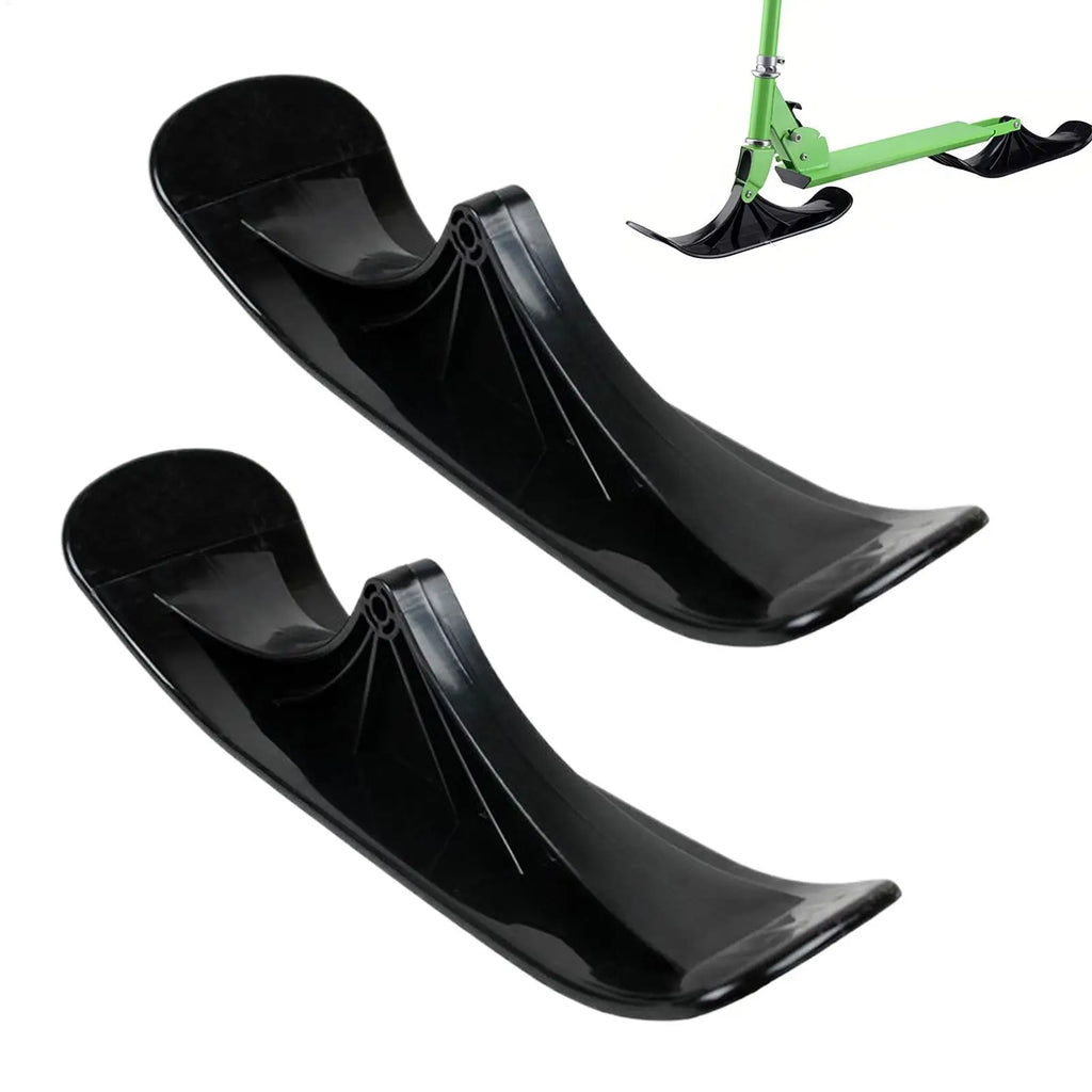 Ski Skate Board Conversion Kit 1 Pair Lightweight Ergonomic Winter Sports Sledge Snow Sled Ski Scooter Conversion Kit Qme