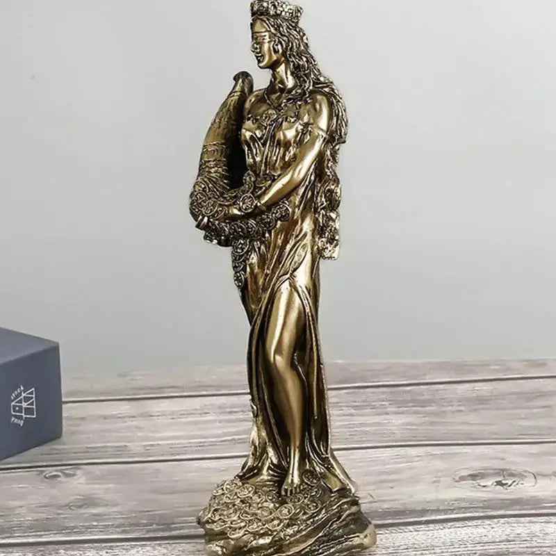 Tyche Sculpture Ancient Greek Goddess Wealth Statue Opening Cash Qme