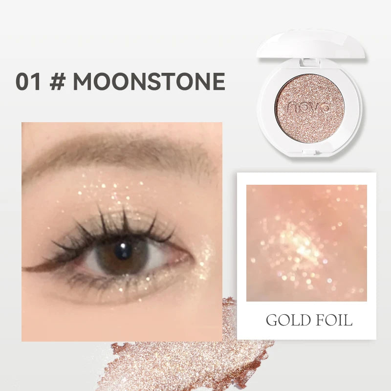 Single Glitter Eyeshadow Lightweight Matte Long Lasting Smudge Proof Qme 01