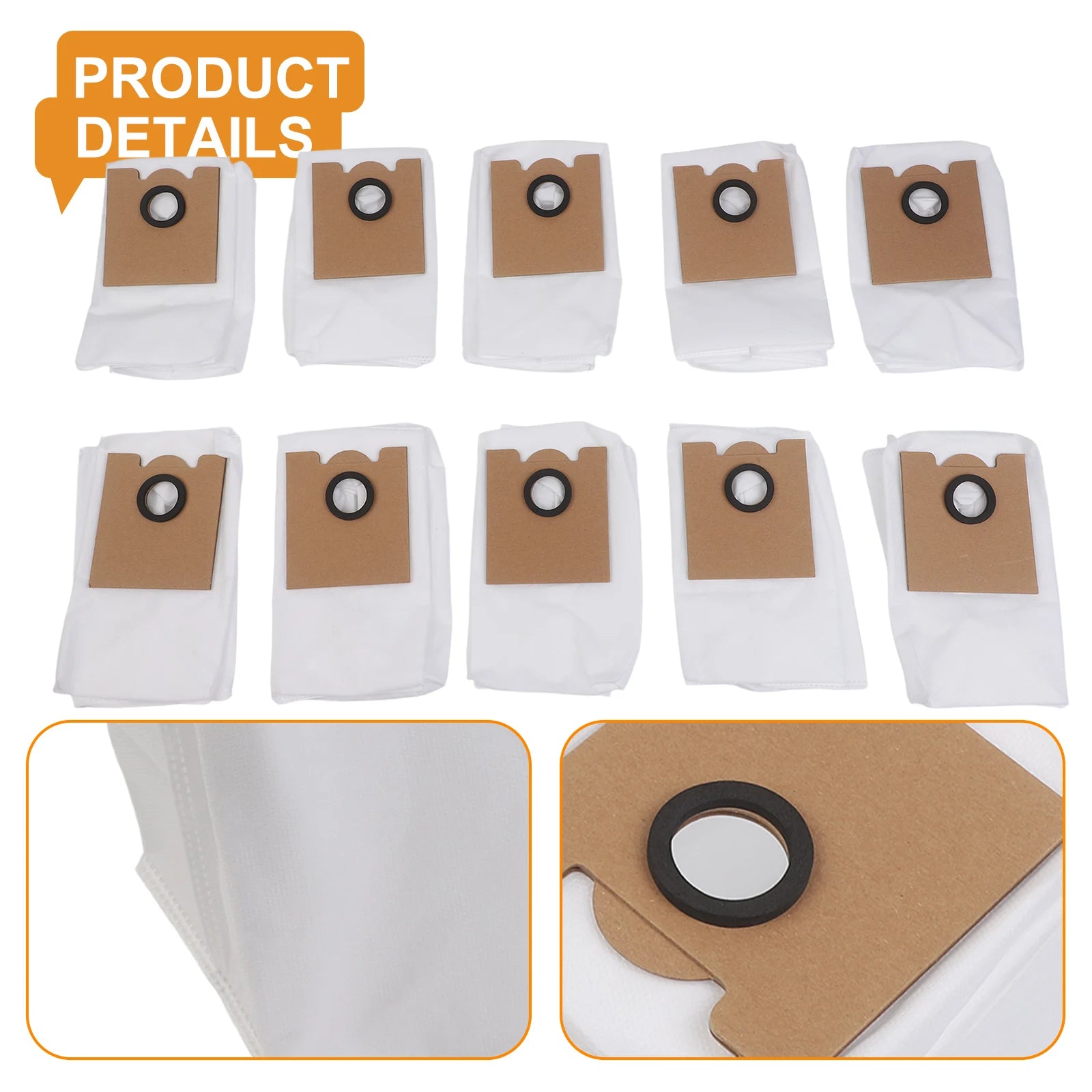 4/10 Pcs Vacuum Cleaner Dust Bags Advanced Filtration For Lefant M2 Pro/M2S Pro/M2 Plus Pro 3.5 Litre Capacity Qme