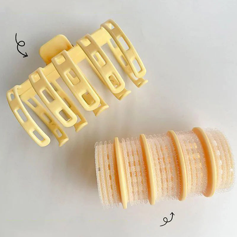 Plastic Volumizing Bangs Hair Clips Lazy Fluffy Root Curling Hair Clamp No Heat Hair Styling Tool Women Hair Accessory Qme