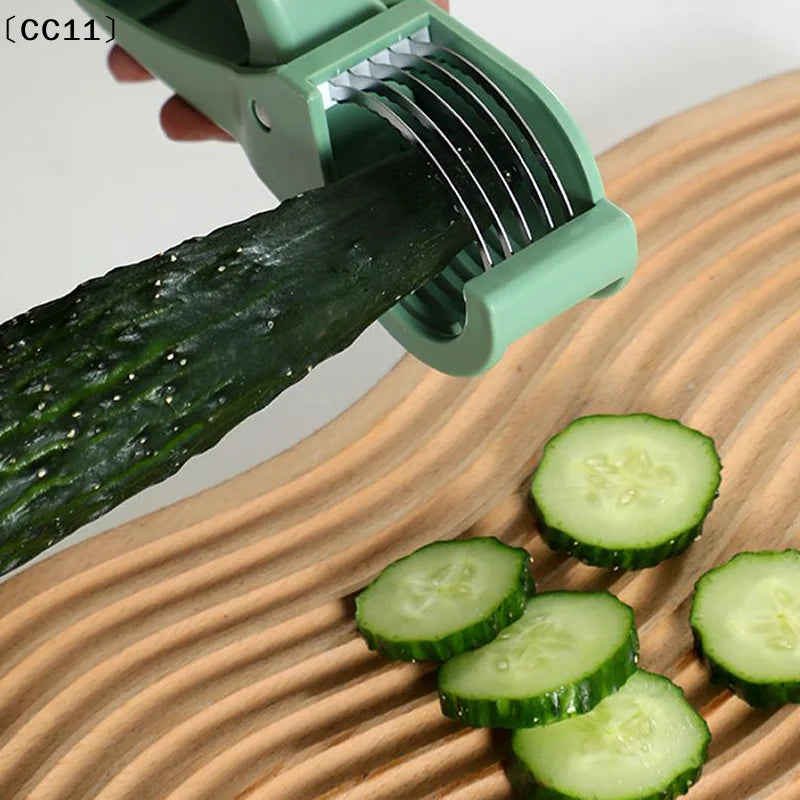 Stainless Steel Vegetable Fruit Slicer Multi Functional Salad Kitchen Qme